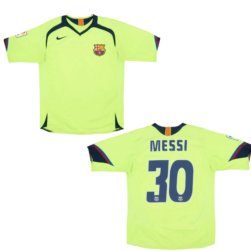 Camisa Retrô Barcelona 2005/06 Away - Messi Nº30