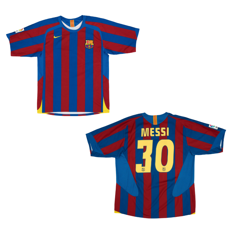 Camisa Retrô Barcelona 2005/06 Home - Messi Nº30